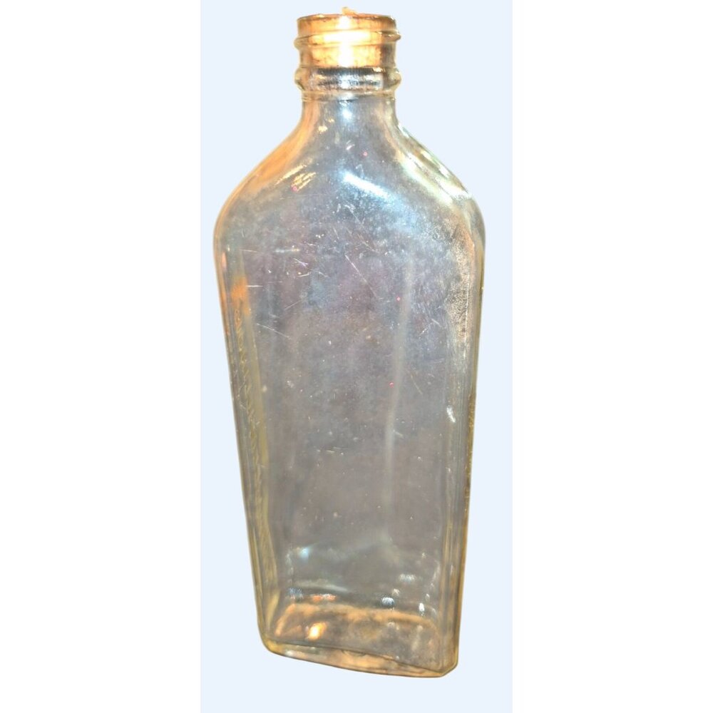 Antique Glass Bottle Embossed Dr. Caldwell Clear Cork